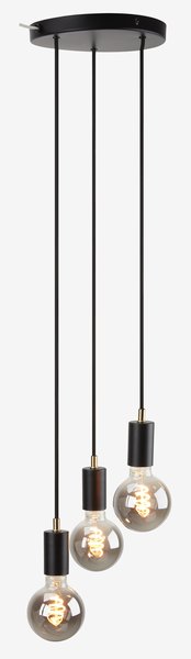 Suspension MAGNAR 3-en-1 Ø22xH220cm noir