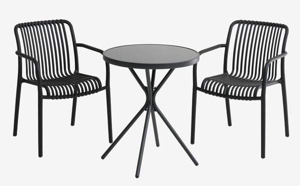 Balkonový stolek RADSTRUP Ø60 černá