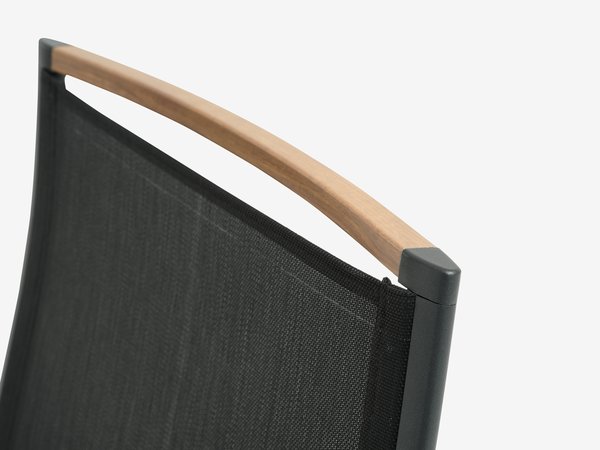 Lettino prendisole BREDSTEN P79xL187 cm nero