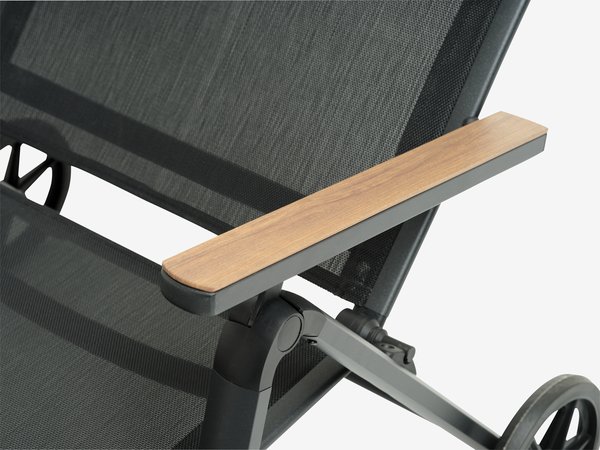 Lettino prendisole BREDSTEN P79xL187 cm nero