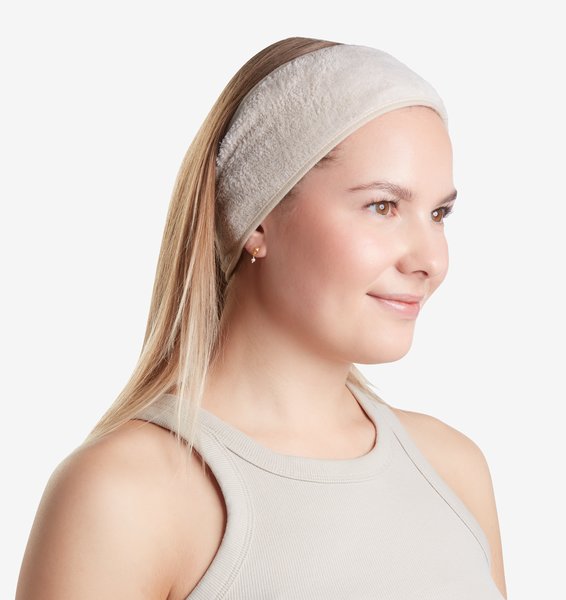 Hårturban SYA genanvendt polyester 2 stk. beige