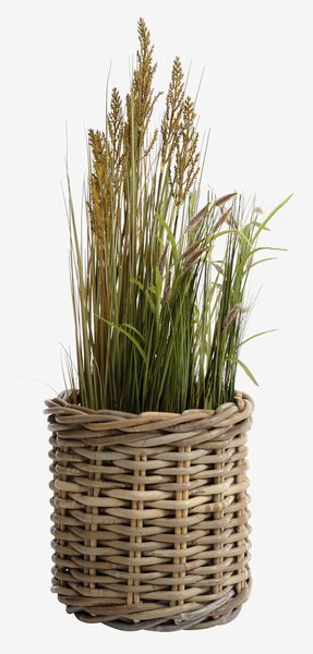 Panier pour plantes SEGLA Ø38xH37 rotin naturel