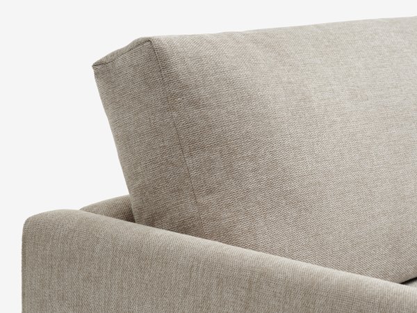 Sofa m/sjeselong HVIDBJERG sandfarget
