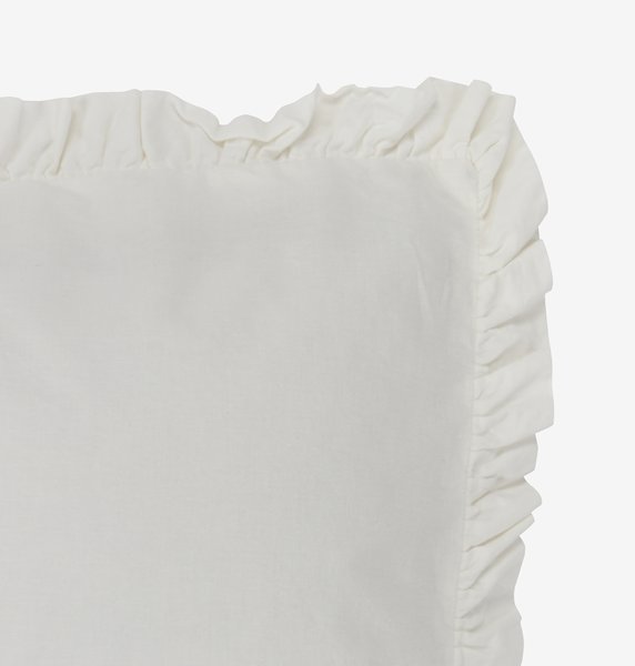 Completo copripiumino ELMA cotone lavato 155x220 cm bianco