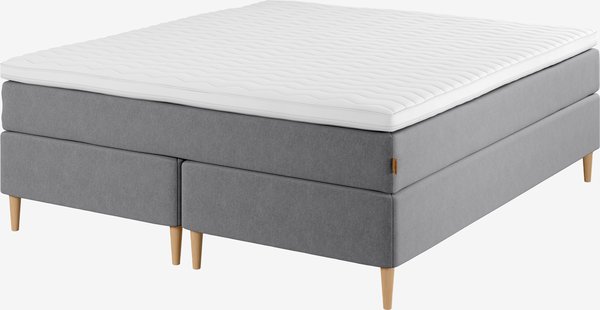 Boxspring 160x200 GOLD C30 grijs-23 DREAMZONE