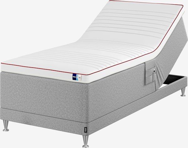 Elektrisch bed 90x210 TEMPRAKON E250 grijs-42