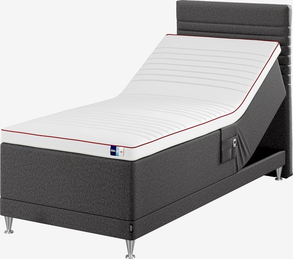 Elektrisch bed 90x200 TEMPRAKON ULA grijs-47