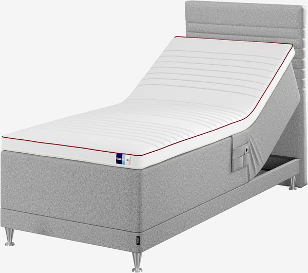 Elektrisch bed 90x210 TEMPRAKON E250 grijs-42