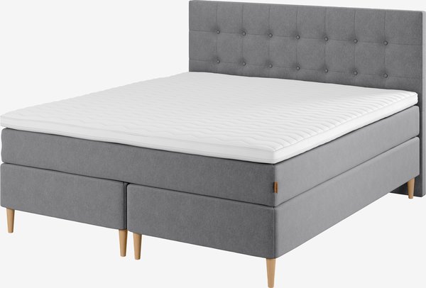 Boxspring 180x200 GOLD C30 grijs-23 DREAMZONE