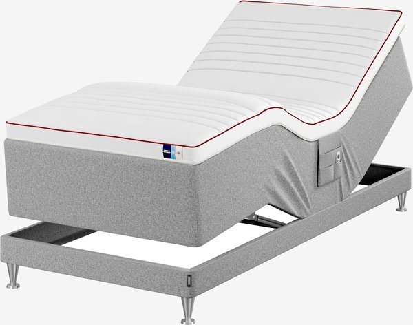 Elektrisch bed 90x210 TEMPRAKON ULA grijs-42