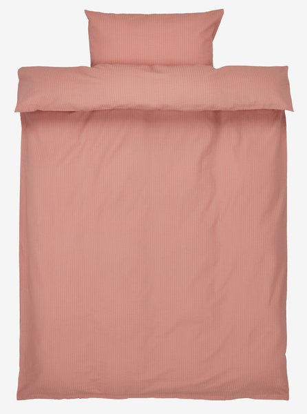Lenjerie pat creponată TINNE 140x200 roz