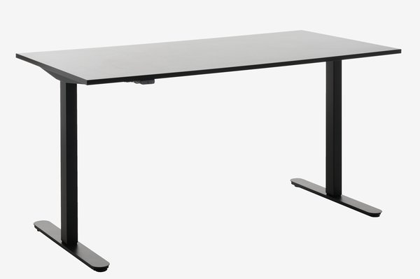 Bureau ajustable SVANEKE 70x140 noir