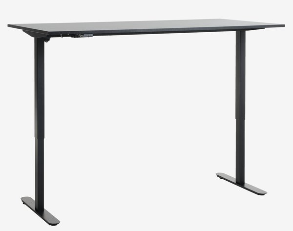 Bureau ajustable en hauteur SVANEKE 70x140 noir