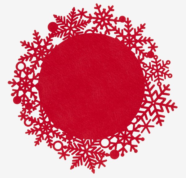 Place mat IDUN D38 red