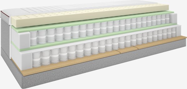 Elektrisch bed 90x210 TEMPRAKON ULA grijs-42