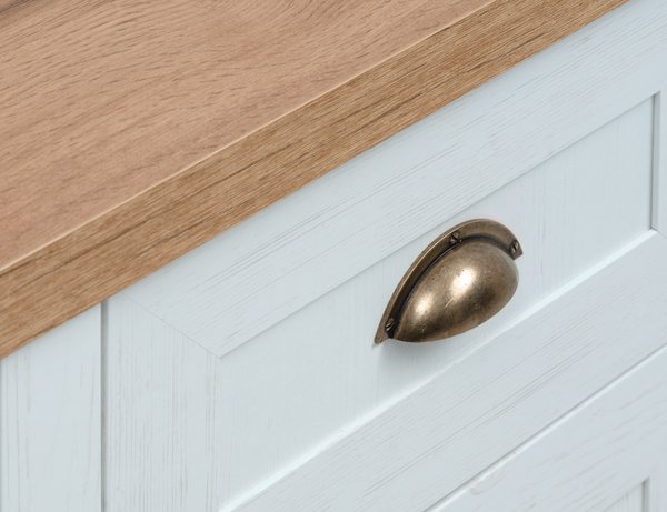 Бюро MARKSKEL 60x120 с 1 врата 1 чекмедже бяло/цвят дъб