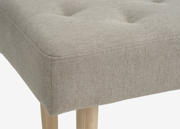 Bench HAGEBRO sand fabric/natural