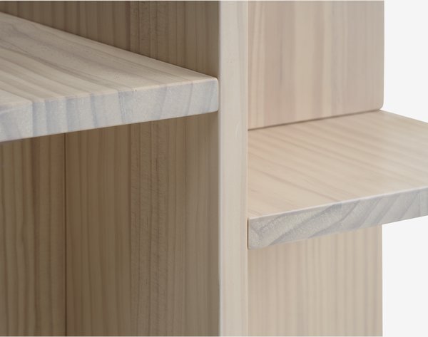 Pedestal SOLLERUP 33x40 w/shelves solid pine