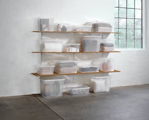 Brabantia 3 contenitori portaoggetti grigio