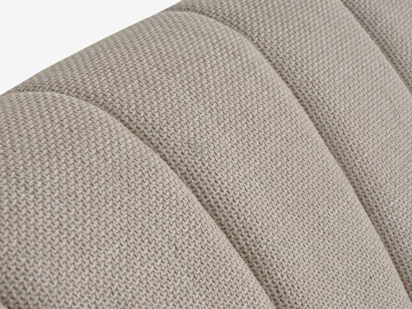 Sofa EGEDAL 2.5-seater beige fabric/oak colour
