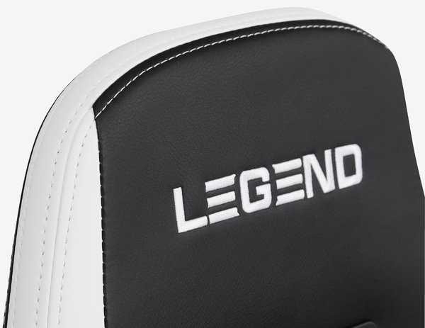 Gaming chair LERBJERG black/white