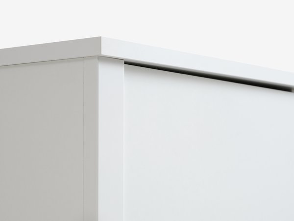 Vaatekaappi VEDDE 220x197 peilillä valkoinen