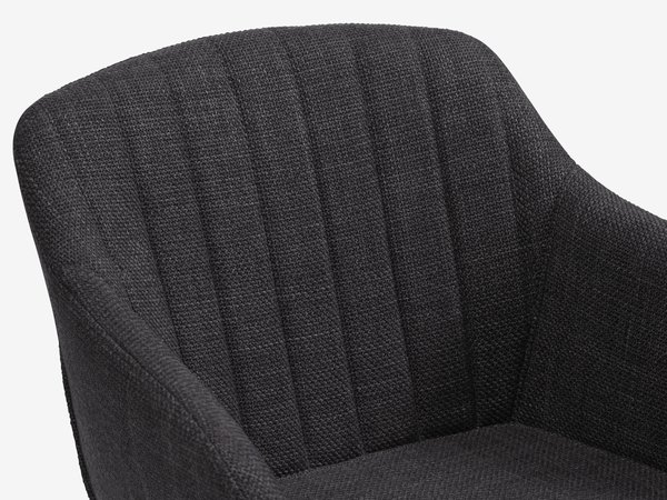 Eetkamerstoel ADSLEV antraciet grijs