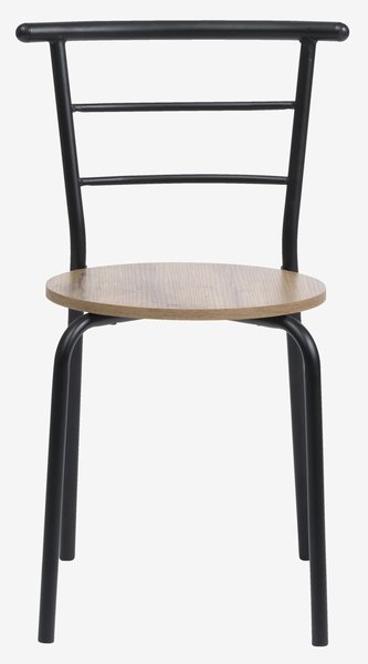 Ruokapöydän tuoli GADSTRUP musta/tammenvärinen