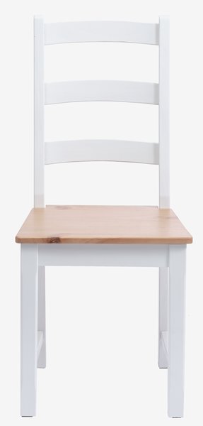 Кухненски стол VISLINGE натурал/бяло
