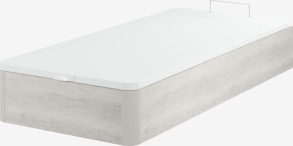 Canapé 90x200cm SKJELA GA45 gris claro DREAMZONE