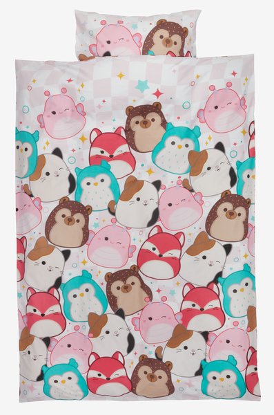 Parure de lit SQUISHMALLOWS 140x200 rose