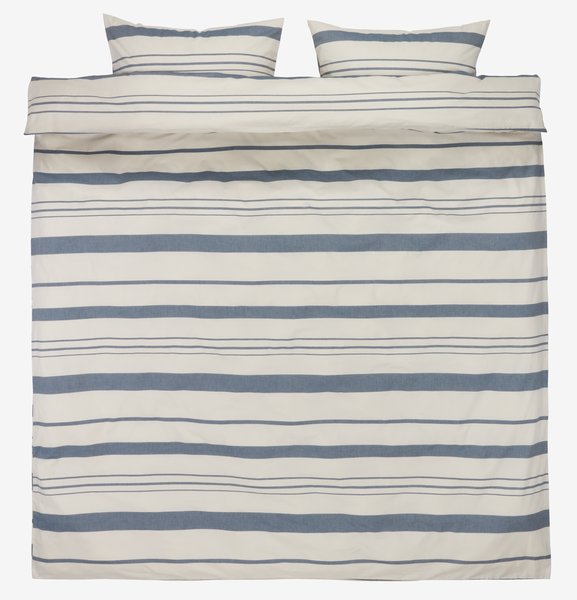 Duvet cover set SILJE Yarn dyed Double navy