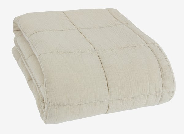 Couverture matelassée VALMUE 130x180 beige