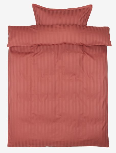 Satengsengesett NELL 140x200 mørk rosa