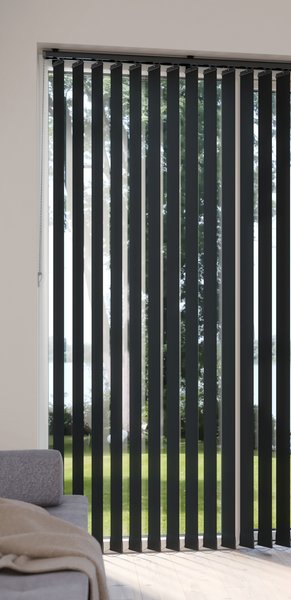 Lamelles verticales ROGEN 150x250cm noir