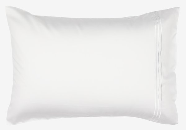 Taie d'oreiller satin EA 50x70/75 blanc