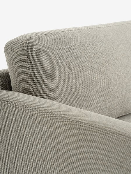 Sofa bed chaise longue MOMMARK beige fabric