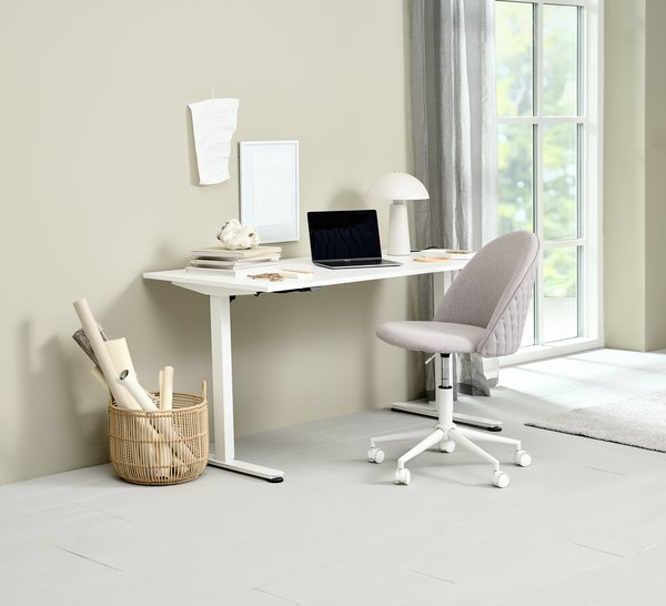 Bureau ajustable en hauteur SVANEKE 60x120 blanc