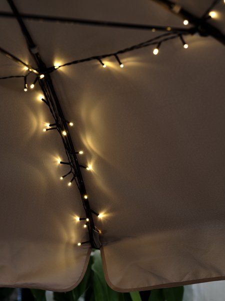 Solcelle lyskæde BERGIRISK L1000cm m/100 LED klar