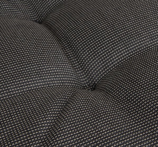 Garden cushion recliner chair BENNEBO black/grey