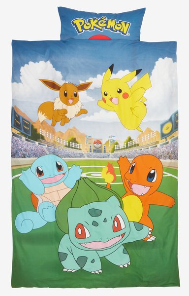 Duvet cover set POKEMON Single blue