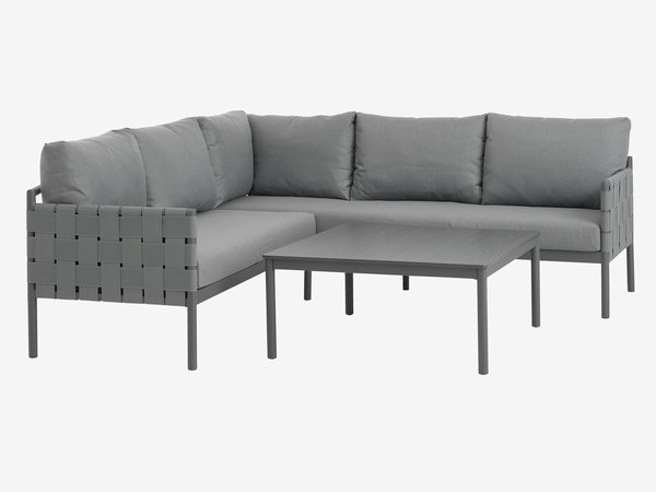 Loungeset IANO 5-sits grå
