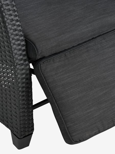 Fauteuil lounge DOVRE noir