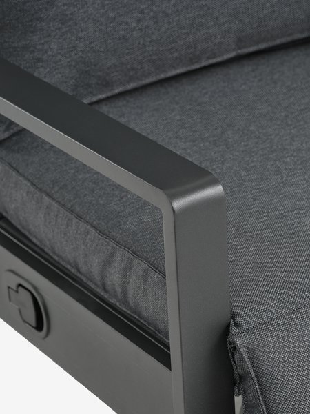 Garden lounge chair VONGE black