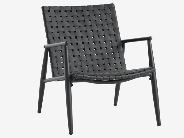Καρέκλα σαλονιού κήπου EDDERUP μαύρο