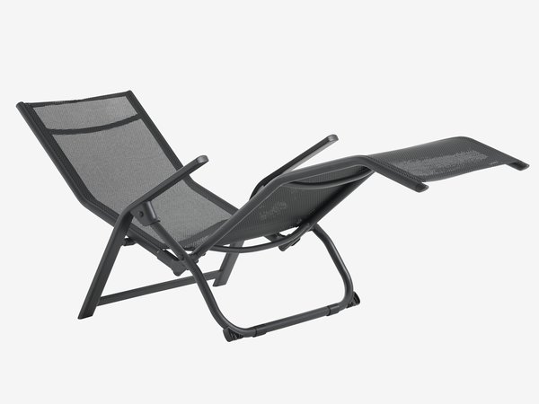 Leżak LOMMA S63xD130 czarny | JYSK