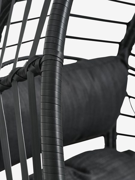 Κρεμαστή καρέκλα GJERN Π118xΥ184xΒ106 μαύρο