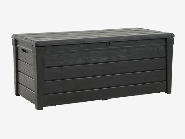 Cushion storage box SVENDBORG W145xH60xD69 dark grey