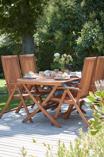 Garden table FEDDET W86xL150 hardwood