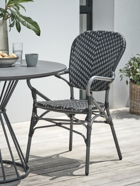 Stacking chair SAKSBORG grey